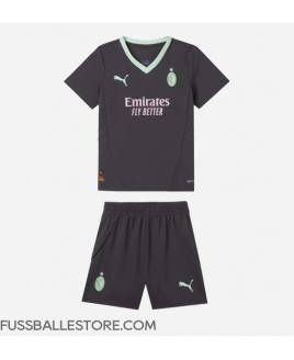 Günstige AC Milan 3rd trikot Kinder 2024-25 Kurzarm (+ Kurze Hosen)